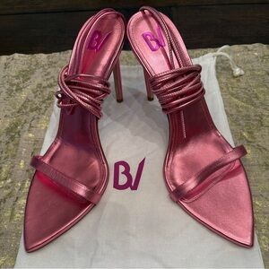 NEVER WORN- Bettina Vermillon “Isabella” Strappy Sandals
